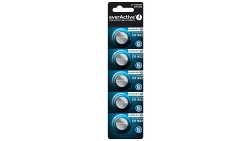 5 x bateria litowa mini everActive CR1632