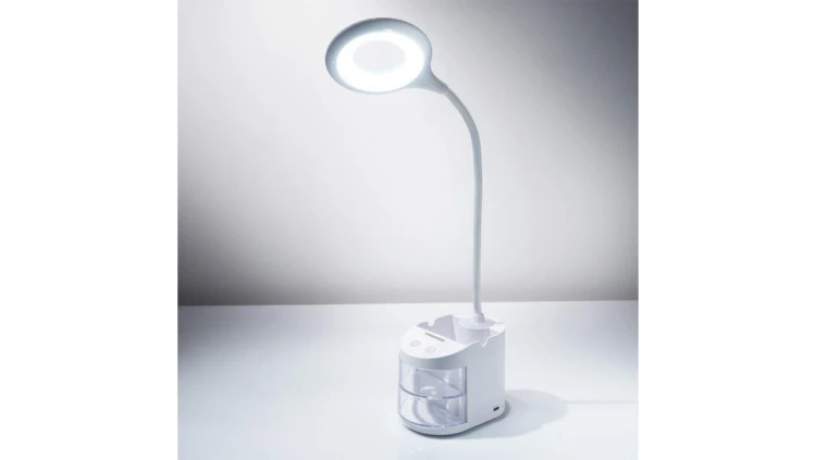Ładowalna lampka biurkowa ze schowkiem Tiross TS-2233
