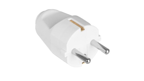 Wtyk schuko biały na kabel VA0280 VAYOX