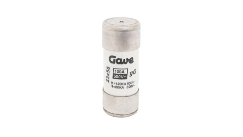 Wkładka topikowa cylindryczna CH 22x58 gG 100A/500V z wybijakiem, 32F100GLIF