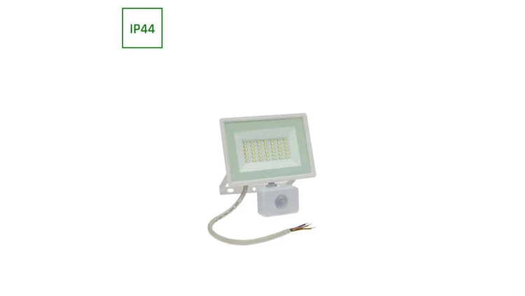 NOCTIS LUX 3 NAŚWIETLACZ 30W WW 230V IP44 150x190x53mm BIAŁY czujnik ruchu PIR