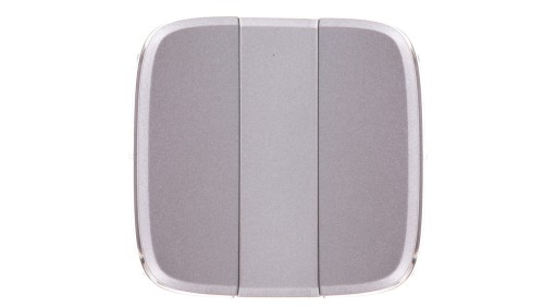 VALENA ALLURE Klawisze łącznika potrójnego aluminium 755037