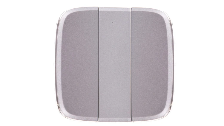 VALENA ALLURE Klawisze łącznika potrójnego aluminium 755037
