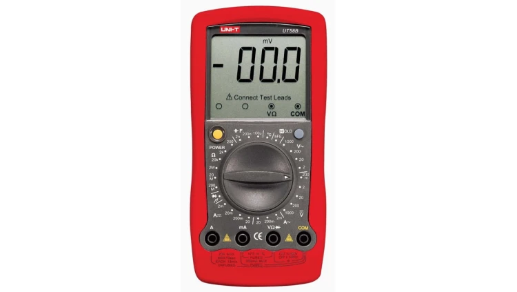Multimetr miernik cyfrowy uniwersalny do 750V 20A AC/DC Om, F, temp UT-58B