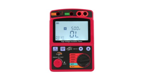 Miernik do pomiaru rezystancji izolacji wysokim napięciem 5,0kV tester cyfrowy LCD do instalacji elektrycznych GM3125 BENETECH