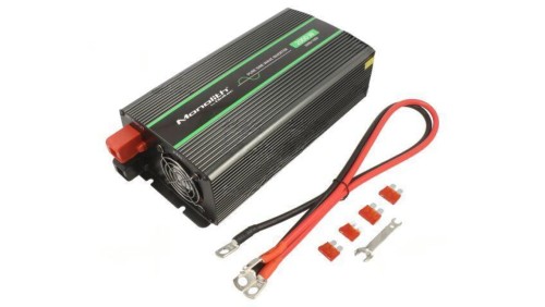 QOLTEC-51934 Przetwornica: DC/AC, 1kW, 230VAC, 12VDC, 135x290x75mm