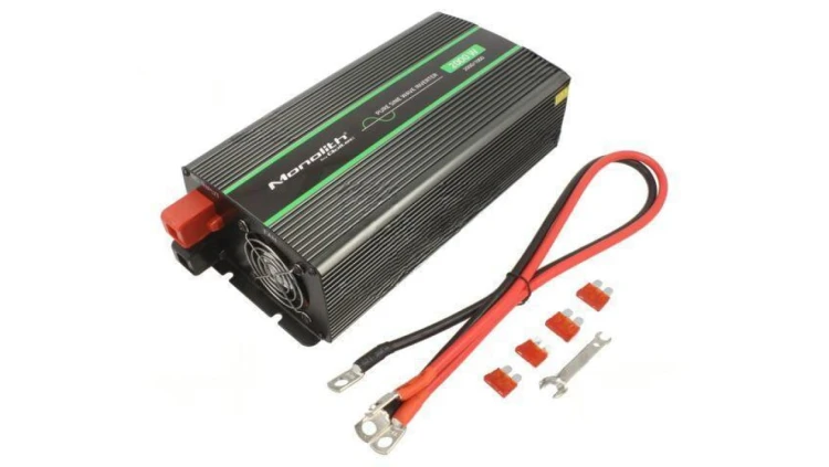 QOLTEC-51934 Przetwornica: DC/AC, 1kW, 230VAC, 12VDC, 135x290x75mm