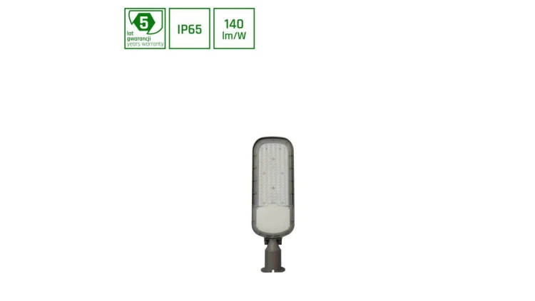 STREETOS 2 ULICZNA 100W NW 230V 145/75st IP65 IK09 555x172x114mm SZARY CZUJNIK ZMIERZCHU 5 LAT GW.