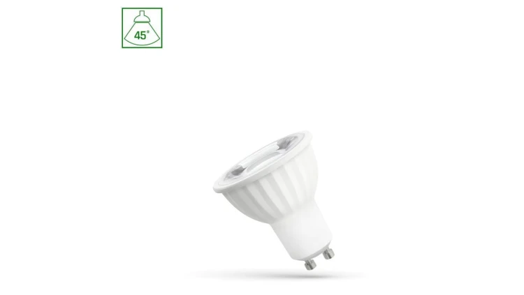LED GU10 230V 6W SMD 45st WW z soczewką SPECTRUM
