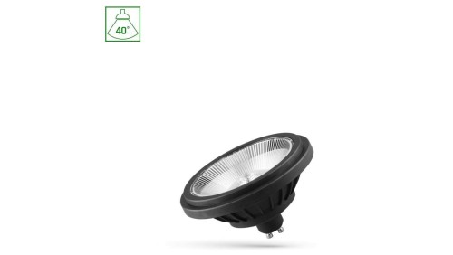LED AR111 GU10 230V 14W BASIC 2 SMD 40ST WW CZARNY SPECTRUM