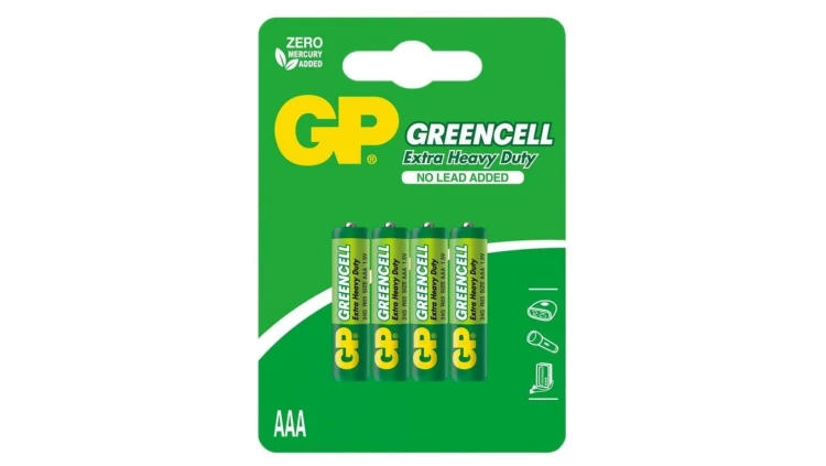 4 x bateria cynkowo-węglowa R03 / AAA GP GreenCell