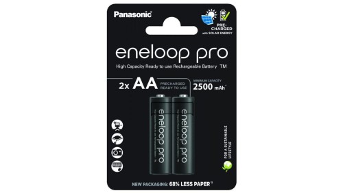 Akumulator NiMH R6 / AA 2500mAh 1,2V Eneloop PRO BK-3HCDE/2BE (2 szt.)