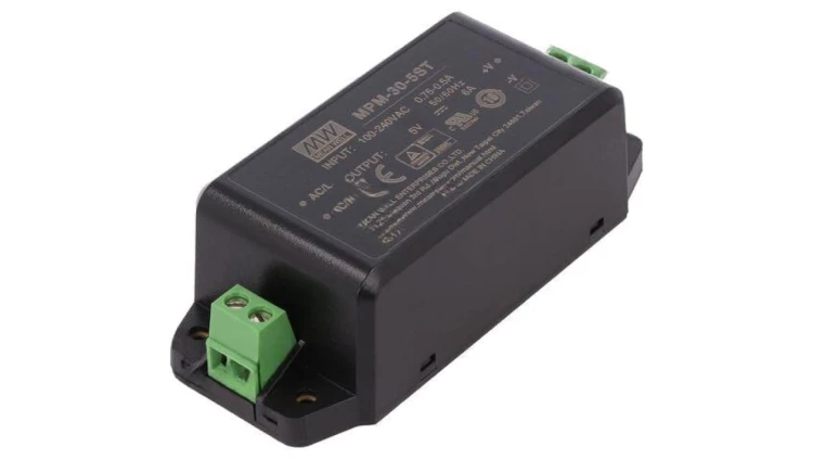 MPM-30-5ST Zasilacz impulsowy do wbudowania modułowy 30W 5VDC 6A