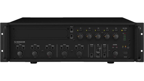 5-strefowy wzmacniacz miksujący PA mono 120W PA-1120