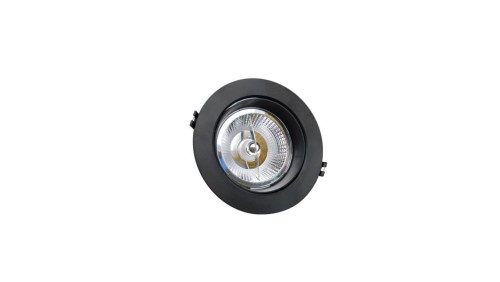 MDD MAXI PC UNO ROUND AR111 GU10 X 1 IP20 FI165x41MM CZARNY