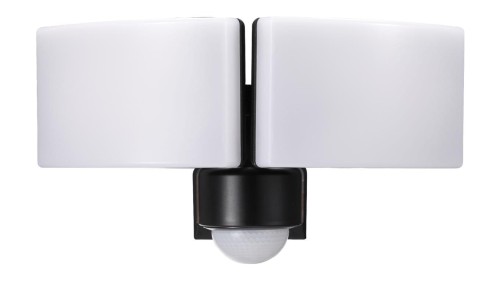 Naświetlacz LED z dwoma panelami świecącymi AKRON2, 40W, 3200lm, IP65 naturalna barwa 4000K, z czujnikiem PIR