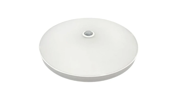 Plafon okrągły natynkowy LED 12W 1200lm 4000K IP42 biały barwa NW biała neutralna z czujnikiem ruchu biały Lumilight