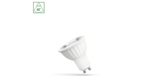 LED GU10 230V 6W SMD 45st NW z soczewką SPECTRUM