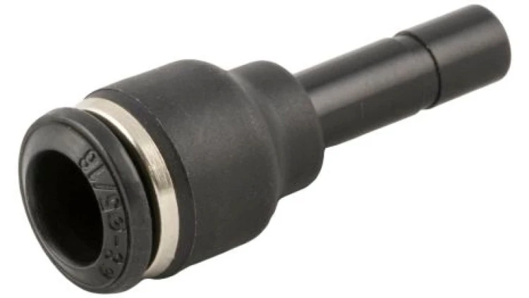 Adapter gwintowany prosty typu rura – rura Wciskane 6 mm Wciskane 8 mm RS PRO Złączka prosta