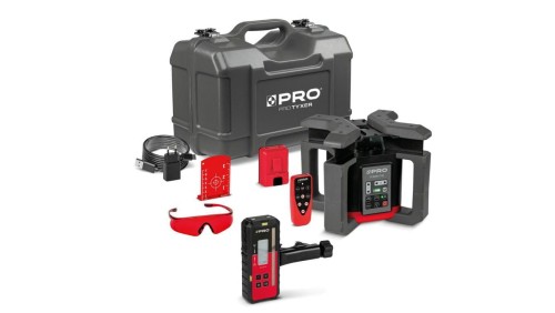 Laserowy Niwelator Rotacyjny TYXER R2 Digital-mm (czerwona wiązka, detektor mm)