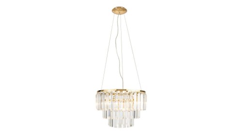 MAXLIGHT P0423 LAMPA WISZĄCA MONACO ZŁOTA śr 42 cm