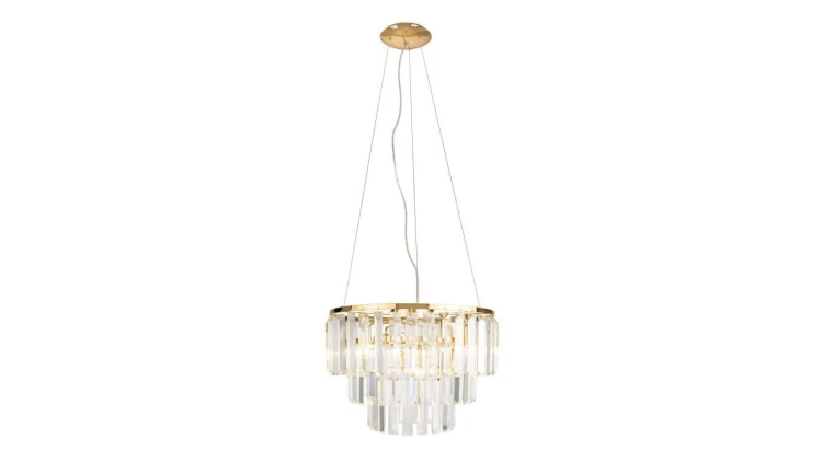 MAXLIGHT P0423 LAMPA WISZĄCA MONACO ZŁOTA śr 42 cm
