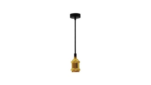 LAMPA wisząca Zawiesie z oprawką IL MIO NOLA E27 złoto 100cm kabel czarny