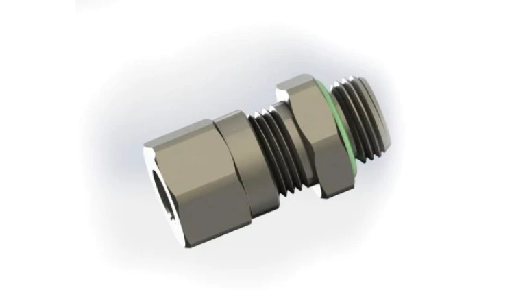 Adapter gwintowany prosty gwint – rura Żeńska BSP 1/4 BSP Wciskane 8 mm RS PRO Złączka prosta 1/4 in Male