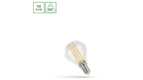 LED KULKA E-14 230V 1W COG NW CLEAR SPECTRUM