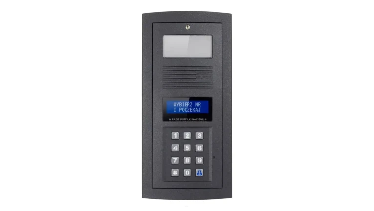 Panel OP-255-G Optima Moduł zewnętrzny audio, klawiatura, podświetlana wizytówka, system jednowejściowy, kolor grafit