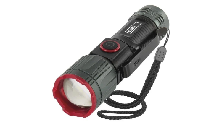 Latarka metalowa LED 300 lm, 700 mAh, ładowalna