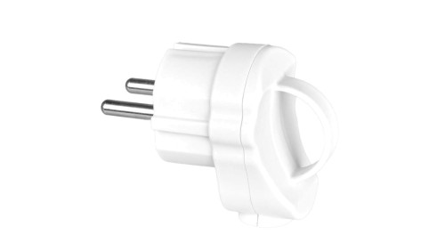 Wtyk schuko z uchwytem, biały, na kabel 16A VA0281 VAYOX