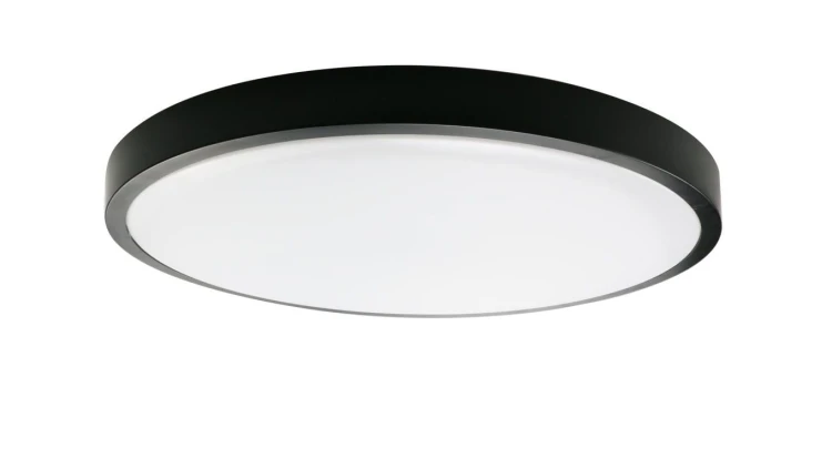 Oprawa LED Plafoniera SPHERE 18W 1850lm ciepła/naturalna/zimna IP44 CCT, czarny ring