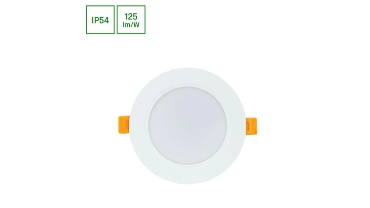 DURE 3 DOWNLIGHT 8W CW 230V 110st IP54 IK06 118x31 BIAŁY okrągła zasilacz zintegrowany
