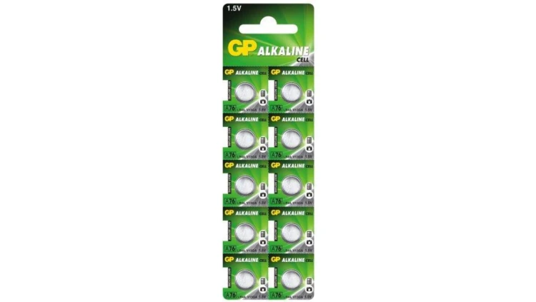 10 x bateria alkaliczna mini GP A76 / G13 / AG13 / L1154 / LR44 / 157 / V13GA / RW82