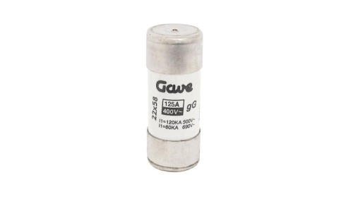 Wkładka topikowa cylindryczna CH 22x58 gG 125A/400V z wybijakiem, 32F125GLIF