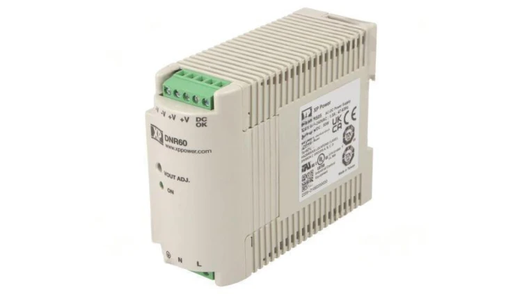 Zasilacz impulsowy: na szynę DIN, 60W, 5VDC, 10A, 85-264VAC
