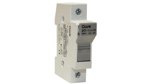 Rozłącznik bezpiecznikowy cylindryczny CH 1P 10x38 32A, 211