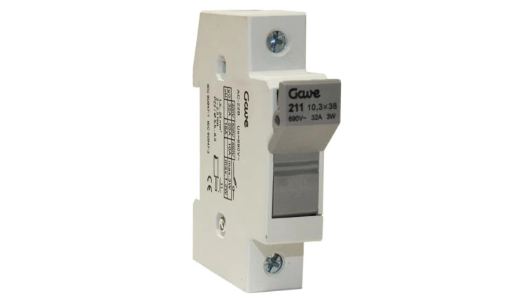 Rozłącznik bezpiecznikowy cylindryczny CH 1P 10x38 32A, 211