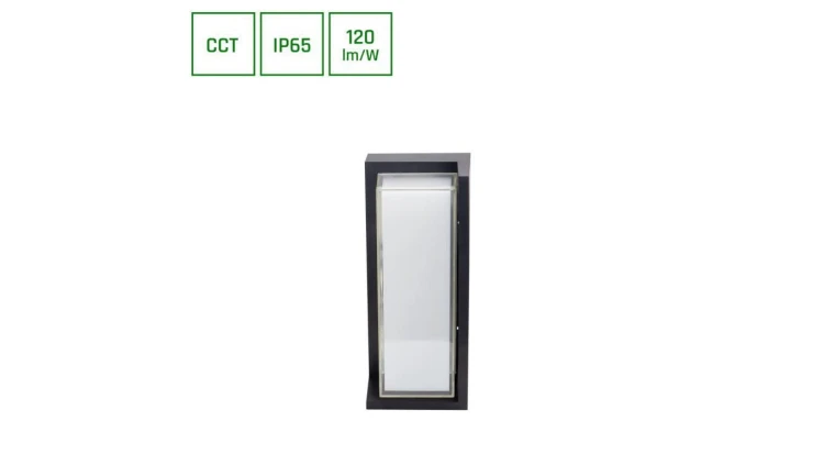 VERTO BLOCK 20W CCT 230V 160/120ST IP65 100X130x320MM CZARNY