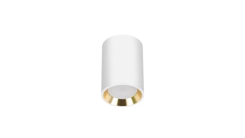 CHLOE GU10 MINI NATYNKOWA GU10 250V IP20 70x100mm BIAŁY, ŚRODEK ZŁOTY okrągła