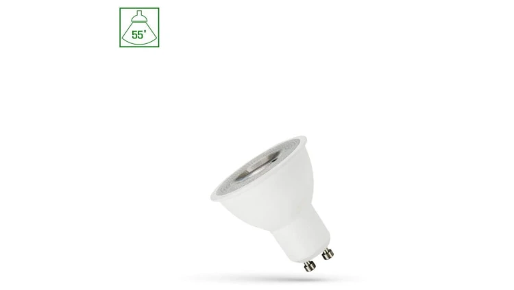 LED GU10 230V 4W SMD 55st NW z soczewką SPECTRUM