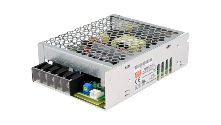 HRP-75-15 Zasilacz impulsowy do wbudowania modułowy 75W 15VDC 5A