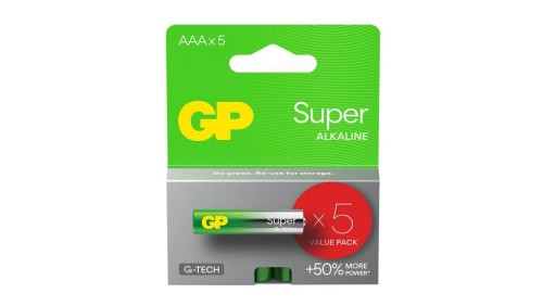 5 x bateria alkaliczna GP Super Alkaline G-TECH LR03 / AAA