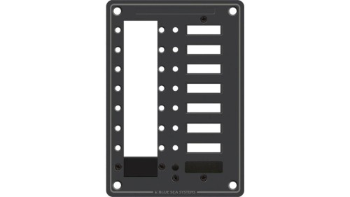 Panel DC 8-pozycyjny Blue Sea do wyłączników serii C