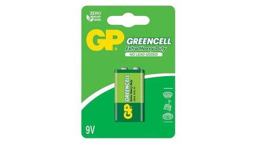 1 x bateria cynkowo-węglowa 6F22 / 9V GP GreenCell