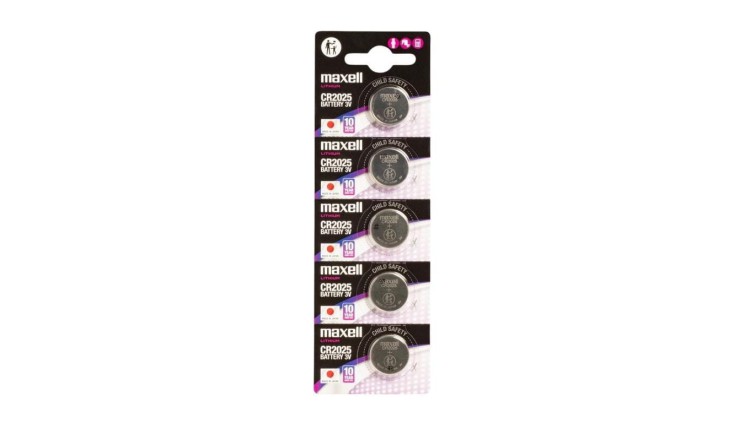 5 x bateria litowa Maxell CR2025