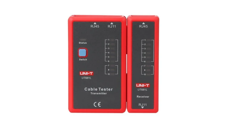 Tester kabli sieciowych RJ45 RJ11 UT681L UNI-T