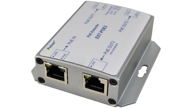 Extender PoE do 3 kamer IP o 100m EXT-POE3