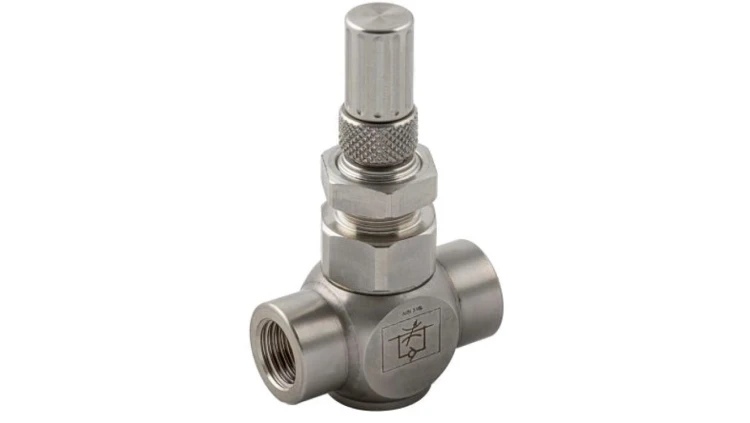 Regulator przepływu RS PRO Gwintowany Dwukierunkowy regulator przepływu 66085 1/2cal
